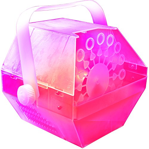 LED Bubble Machine - Lights Up Changing Colors to the Beat of the Music as it Makes Lots of Bubbles. Great for Birthday Parties.