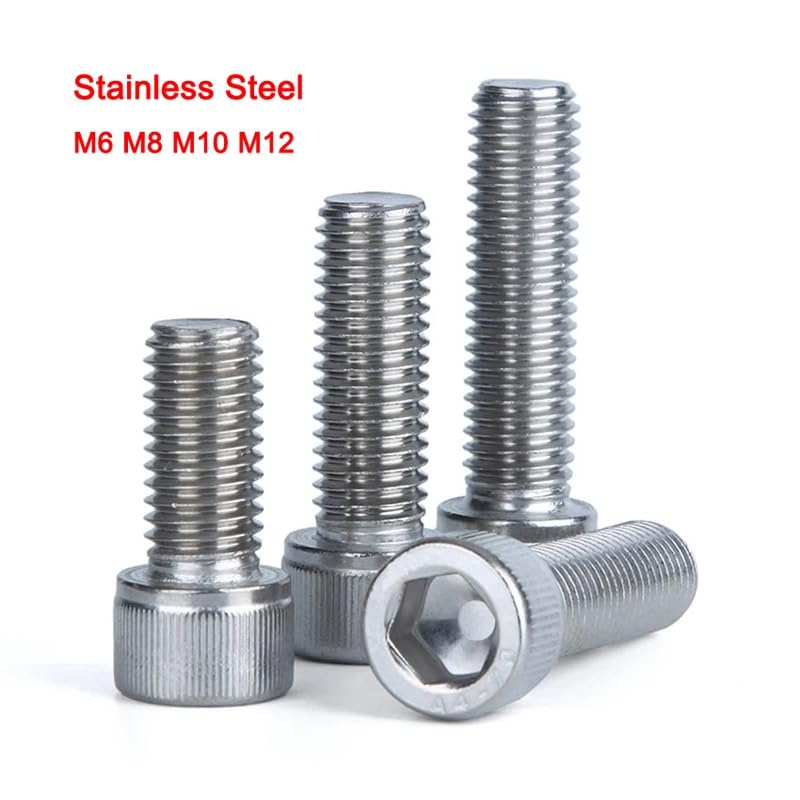 Tornillos autorroscantes de acero inoxidable 316 para cabeza Allen M6, M8, M10, M12 (10 mm, M8, 2 unidades)