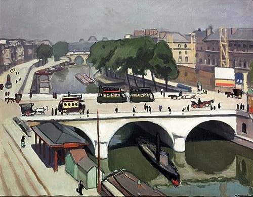 Tableau Pont Saint Michel à Paris Albert Marquet Impression d'Art sur Toile 60x90cm