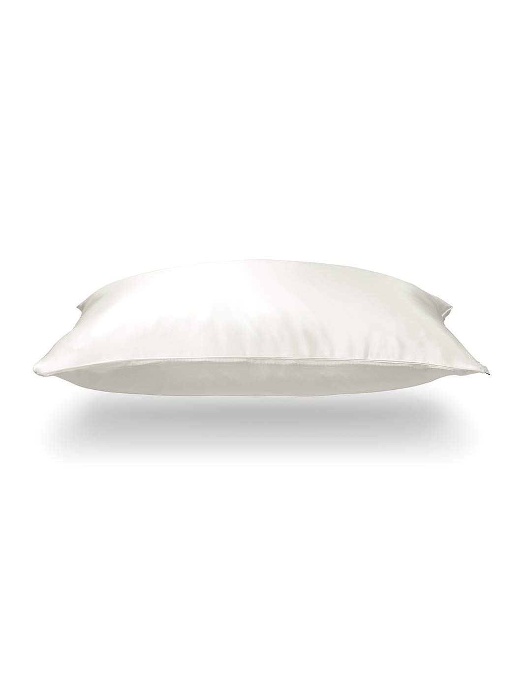 Federa in 100% pura seta di gelso | previene l'invecchiamento precoce e le pieghe del sonno sgradevoli, riduce le rotture e le doppie punte, colore: bianco avorio