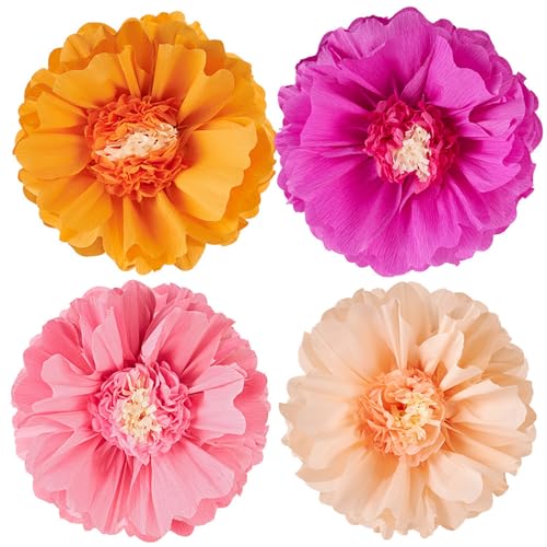 our fave 4 bolas de papel de seda hechas a mano para colgar en el techo, adorno para decoración de bodas y fiestas