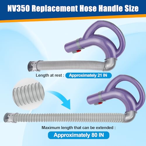 Image of NV352 Hose Replacement Compatible with Shark CU512 NV350 NV360 NV351 NV352 NV355 NV356 NV357 NV358 UV440 Navigator Vacuum Cleaner Replace Parts#113FFJ & 207FFJ360