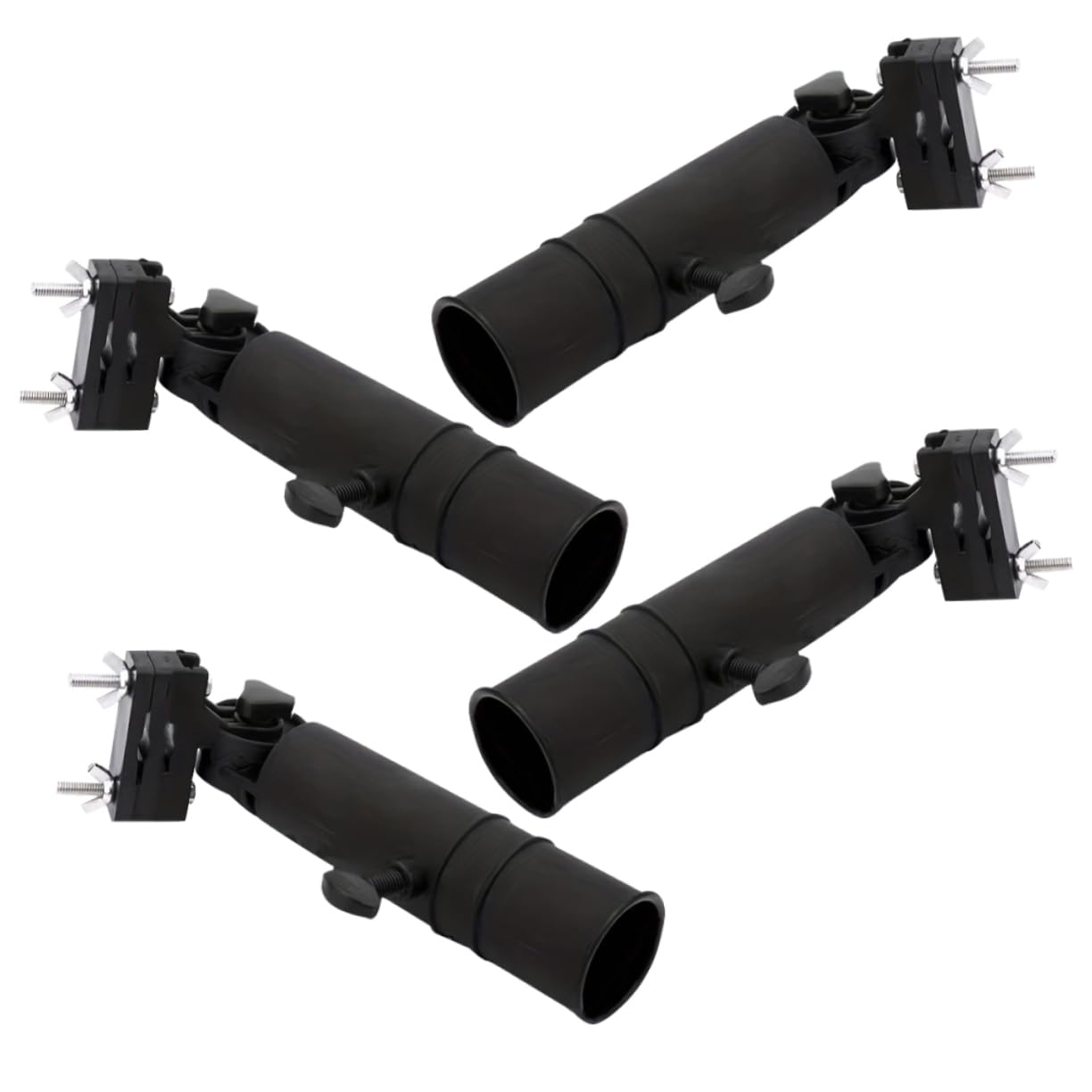 Soporte para Paraguas de Golf para Carrito, 4 Piezas, Abs Negro