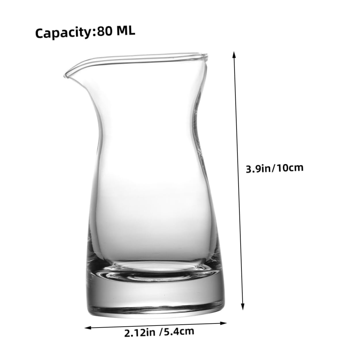 CHILDWEET 4 Pcs Glass Creamer Jar Creamer Jug Pitcher for Sauce Creamer Container Sake Carafes Bottle Sake Serving Carafes Milk Container Creamer Carafe Coffee Mugs Glass Syrup Pitcher