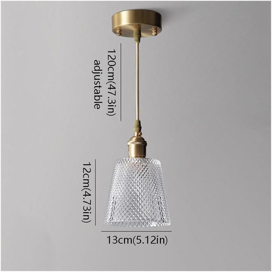 Petite lampe suspendue E26 en laiton pour optimiser l'espace - 2