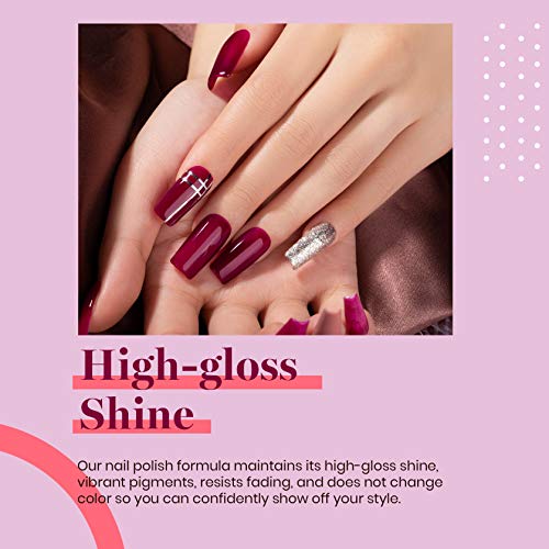 image for beetles Gel Polish Beetles Wine Red Gel Nail Polish, Burgundy Red Plum