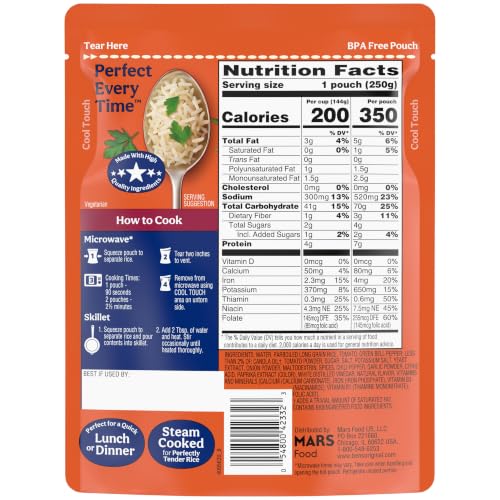 Image of BEN'S ORIGINAL Ready Rice Spanish Style Flavored Rice, Easy Dinner Side, 8.8 OZ Pouch (Pack of 12)