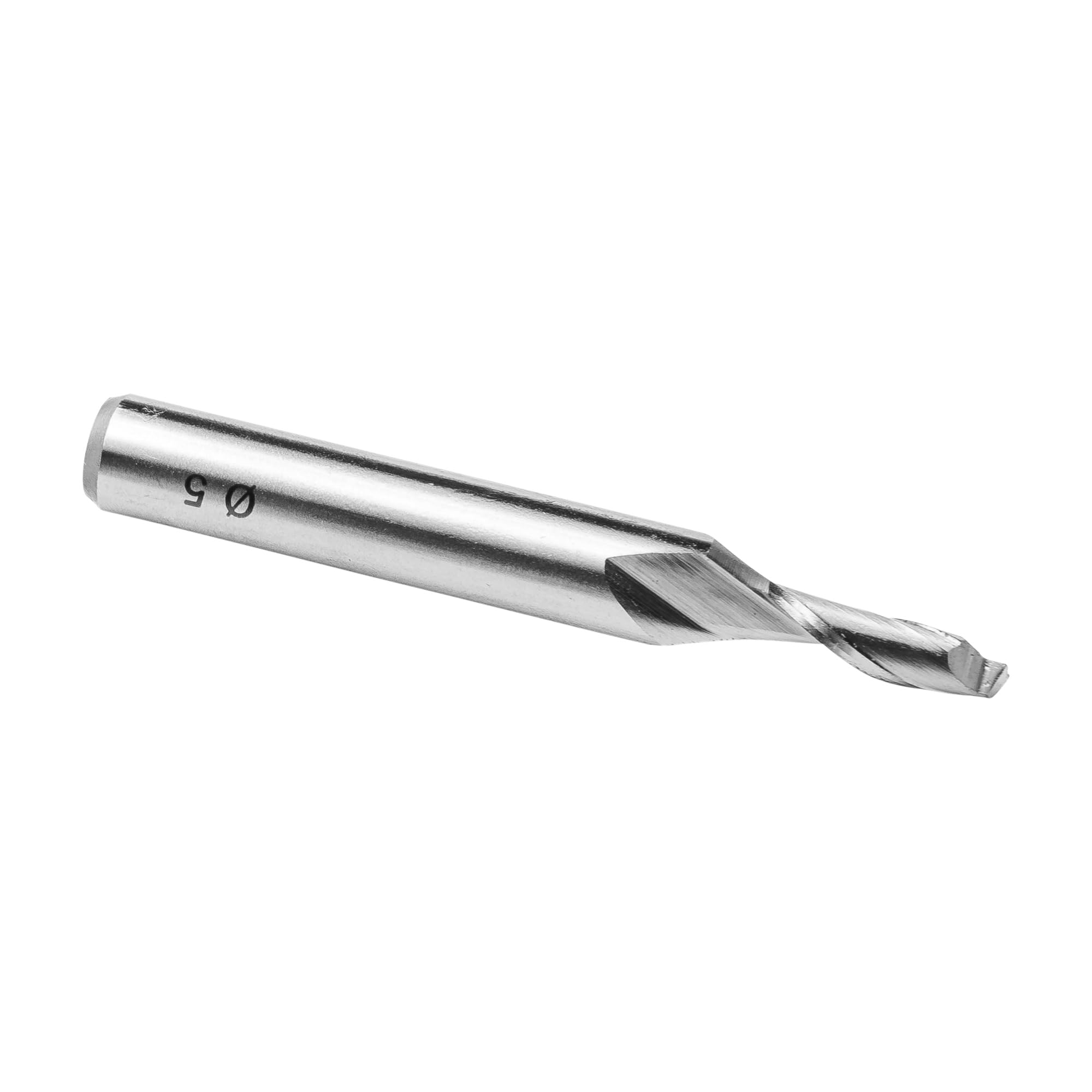 ENT 30002 Fraise pour Aluminium, Acier à coupe rapide, Queue (S) 8 mm, Diamètre (D) 5 mm, NL 12 mm, Z1, GL 60 mm