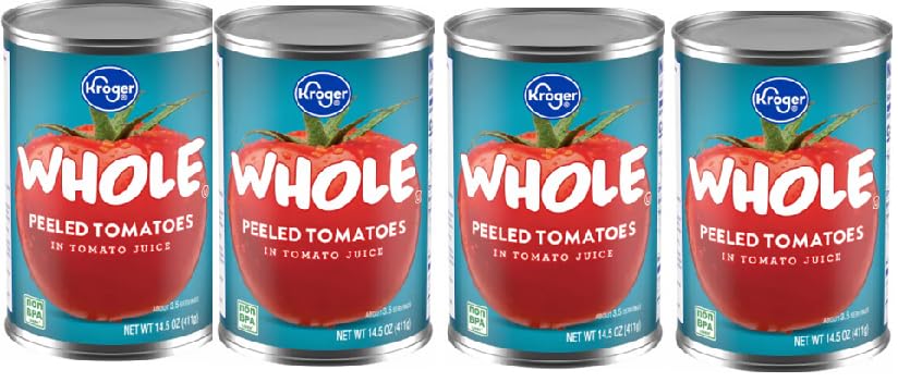 Whole Peeled Tomatos (4 Cans, 14.5 oz. each)