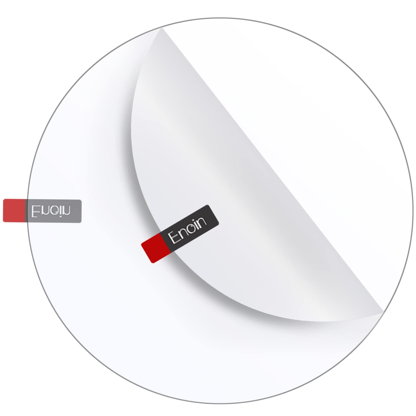 Enoin 1pcs 12 Inch Round Clear Acrylic/Plexiglass Sheet Disc Circle Plastic Sheet 0.118" 1/8 Inch Thick, Transparent Board Panel for Glass, DIY Project,Picture Frame,Paintings, Art Craft