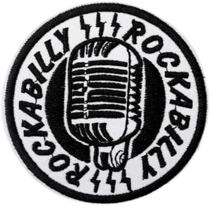 Parche de micrófono antiguo estilo Rockabilly