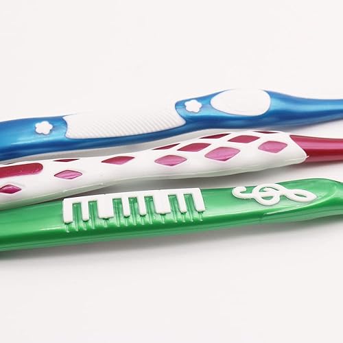 Miniatura 10 de Arbusto de dientes medio suave, paquete de 12 (rosa, azul marino, negro y azul)