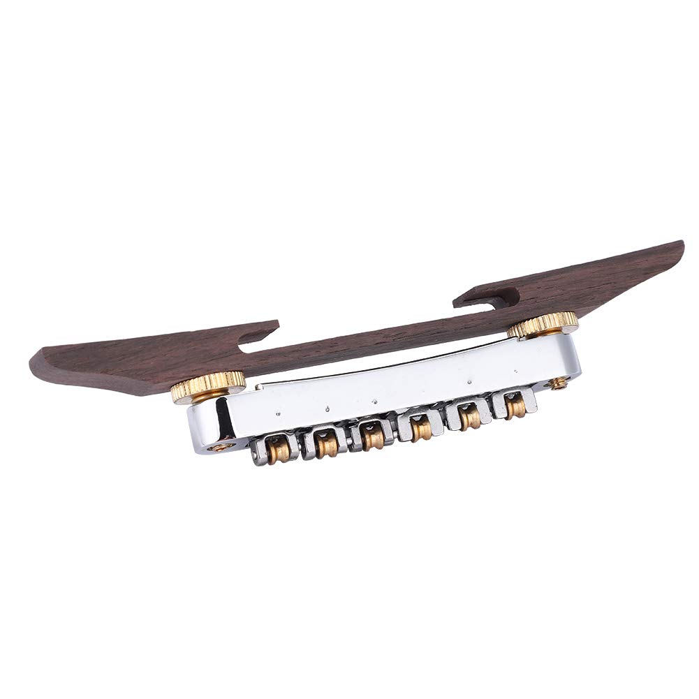 Rosewood Base Bridge Archtop Jazz Guitar Bridge Roller SiodłA Do Gitary Jazzowej Typu Sg Instrument Muzyczny Akcesoria