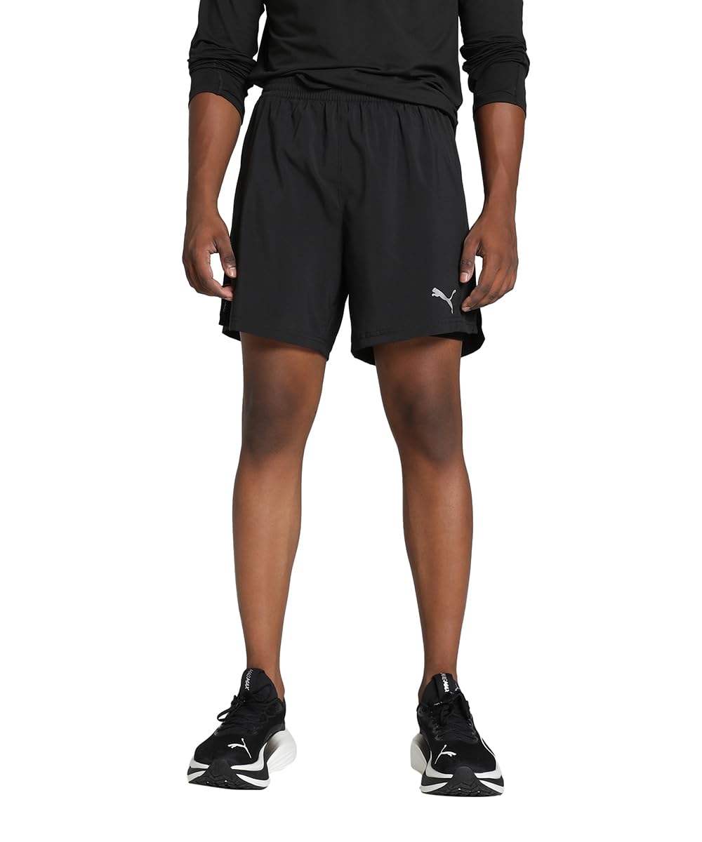Puma Men's Black Run Fav Velocity 2-In-1 Shorts Pants Black Size Xl