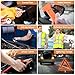 ziqianhard Roadside Car Emergency Safety Kits, Automotive Assistance Tools with 2 Pack Fire Extinguishers, Jumper Cables, Safety Hammer,Reflective Warning Triangle,Tow Rope, 7-in-1 Storage Box