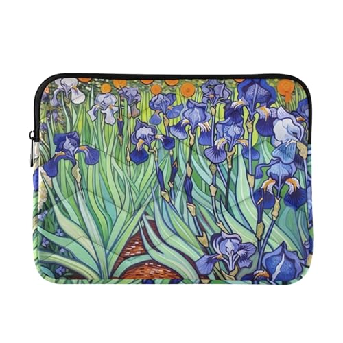 Funda para laptop de 13-14 pulgadas azul impermeable y resistente