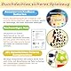 Fullware Montessori Busy Activity Board 6 Arten von Puzzlespielen Fidget Cube Motorikwürfel Sensorik Spielzeug Baby Fingertip Training ab 1 2 3 Jahr Reisespielzeug Geschenke für Kinder Mädchen Junge