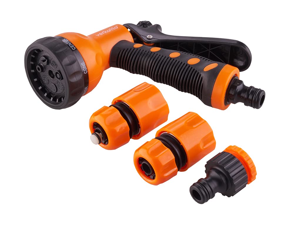 Pistola Manguera Jardin Pistola De Riego Multifunción - 8 Modos Ajustables, Ergonómica, Ideal Para Jardín Y Limpieza Pistola Plastica Para Riego