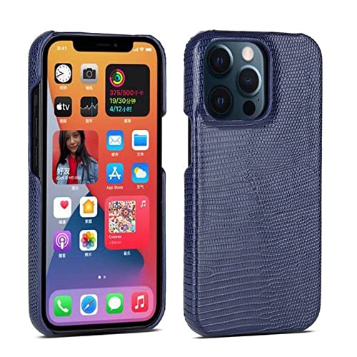 Coque en cuir de serpent iPhone X XS, l'accessoire bleu quotidien