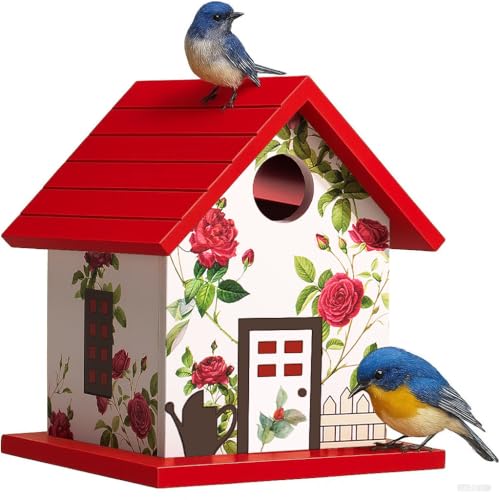 Spring Melody Bird House, Composite Material Nesting Box, Hanging Birdhouse