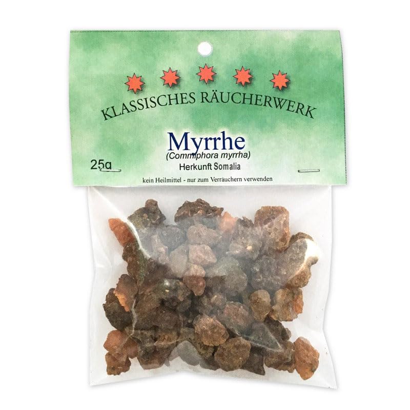 Myrrh - Commiphora Myrrha - Aromatic Tree Resin in Natural Pieces (25g)