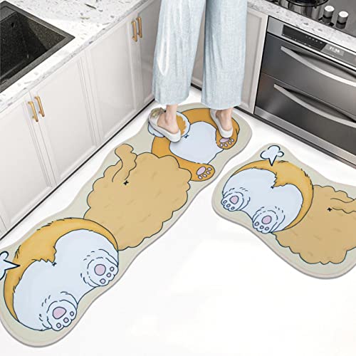 Image of HomeCloud Rubber 6mm Fruit Printed Thick Anti Slip, Washable, Big Size, Printed, Designer Folding Kitchen Mat for Floor Home Bedroom -, Standard Size (40 x 120 cm 40 x 60 cm)