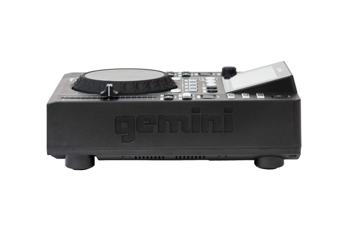 Gemini MDJ-600 Lecteur multimédia pour DJ avec écran Couleur 4,3" et molette de défilement de 5"