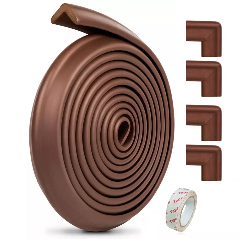 SeewayProofing Edge and Corner Guards with 3M Pre-Taped Corners, 2mand 4 Corners (Coffee)