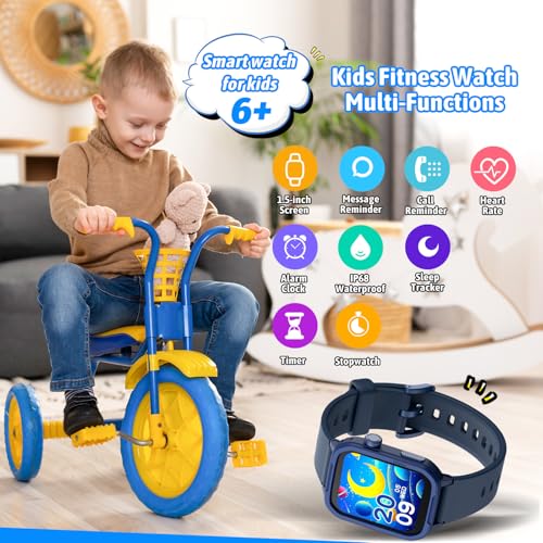 Reloj inteligente para niños JOYELE con 19 modos deportivos y podómetro integrado para jóvenes 3