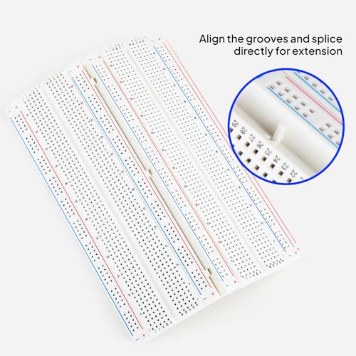 ELEGOO Kit de mini-plaque d'expérimentation pour projets Arduino 3 ELEGOO Kit de mini-plaque d'expérimentation pour projets Arduino – Image 4