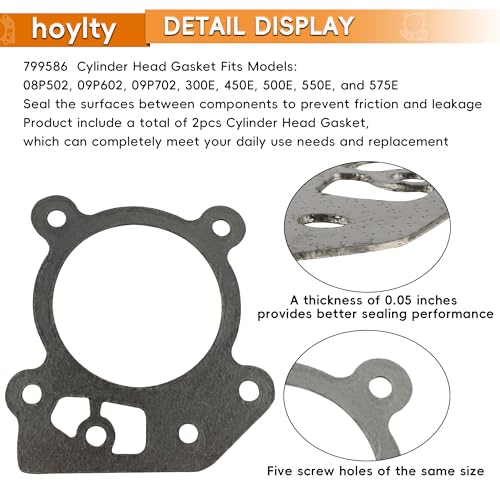 Image of Replace Valve Head Gasket Compatible with B S 799586 Gasket, Fits 08P502 09P702 09P602 Series 300E 450E (2)