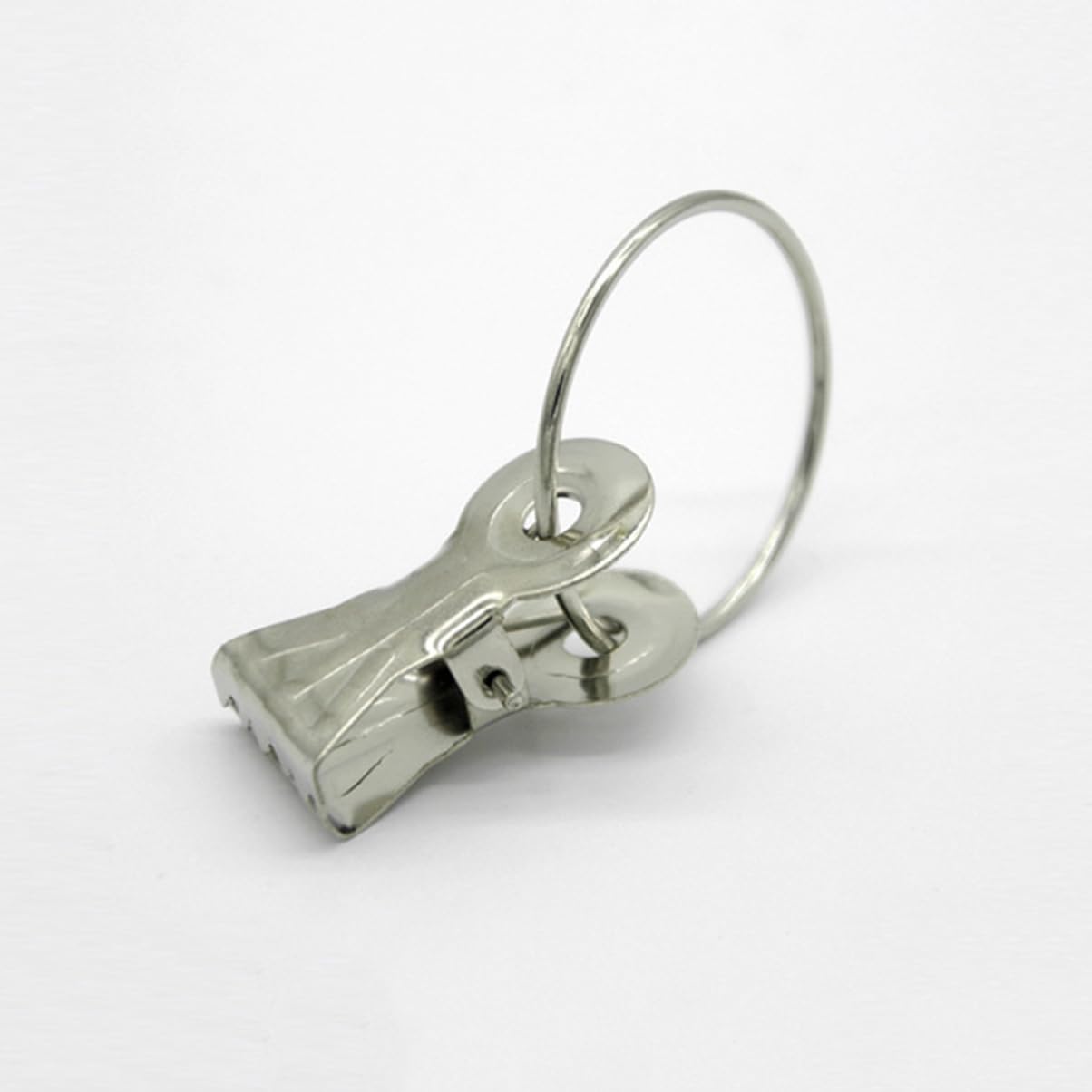 MAGICLULU 3 Sätze Gardinenclip Gardinenringe Mit Haken Clips Rostfreie Gardinenstange Vorhänge Vorhanghalter Gardinenring Mit Clip Vorhangverschluss Eisen Silver 20 Stück * 3