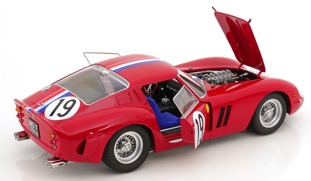 KK Scale KKDC120125 - Ferrar. 250 GTO #19 2nd Place 24H Le Mans 1962 - Scala 1/12 - Auto in Miniatura da Collezione