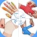 IndigoCase 6 Pack Self Adhesive Bandage Wrap 4 Inch, Blue Color Bandages Variety Pack, Elastic Grip Tape, Sports Wraps, Vet Wrap, Large Bandages Bulk for Knee, Ankle, Dogs and Horses.