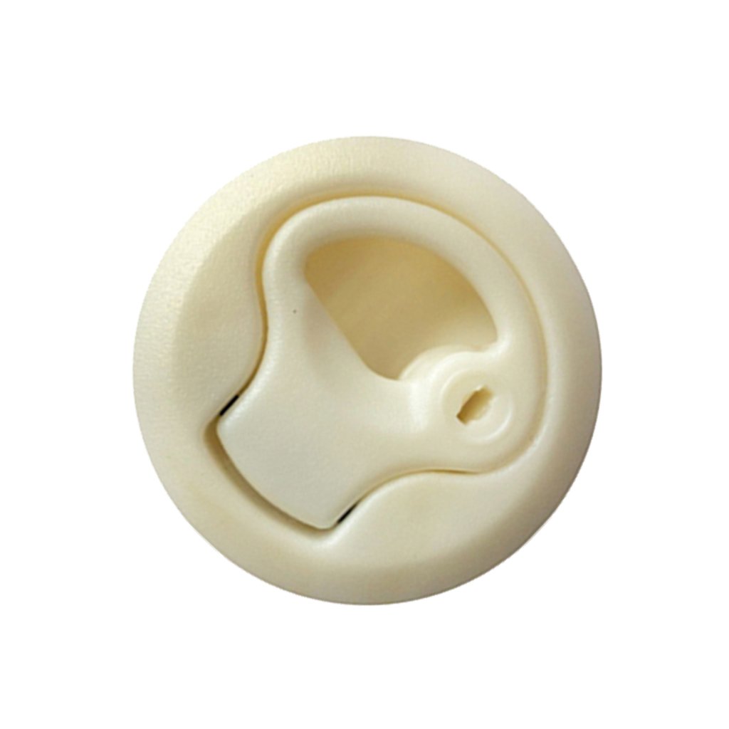 Street27 Nylon Beige 2" Flush Pull Slam Latch for Boat Deck Hatch 1/4" Door Lock Replacement Marine Equipment