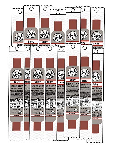 Moses Family Beef Jerky, Spicy Snack Stick, 1 Ounce (Pack of 15), Fresh, Meat Stick