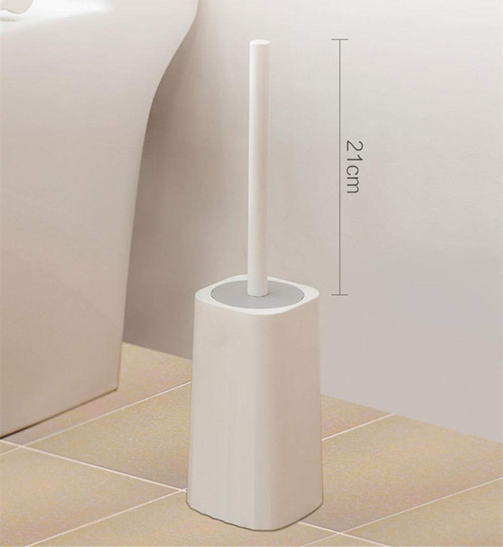 Cepillos de Inodoro Blancos higiénicos, Kit de Cepillo Limpiador de Inodoro, con Soporte de Secado rápido para baño, de pie, fácil de Limpiar