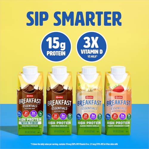 Image of Carnation Breakfast Essentials High Protein Nutritional Drink, Strawberry