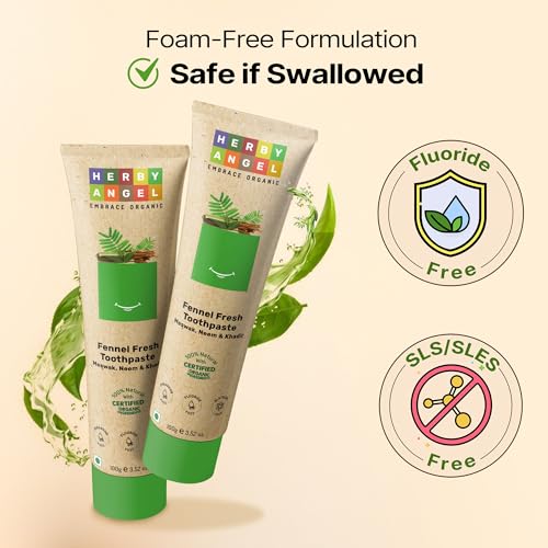 Image of Fennel Fresh Toothpaste for Kids and Baby - 100gm (Pack of 3)