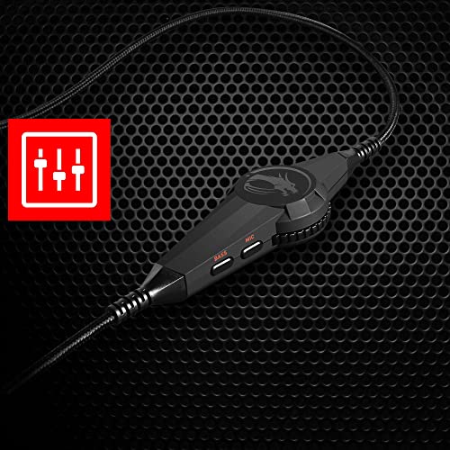 MSI DS502 Binaural Headset, zwart, rood - hoofdtelefoon (PC/games, binauraal, hoofdband, zwart, rood, bekabeld, 2 m) - Afbeelding 5