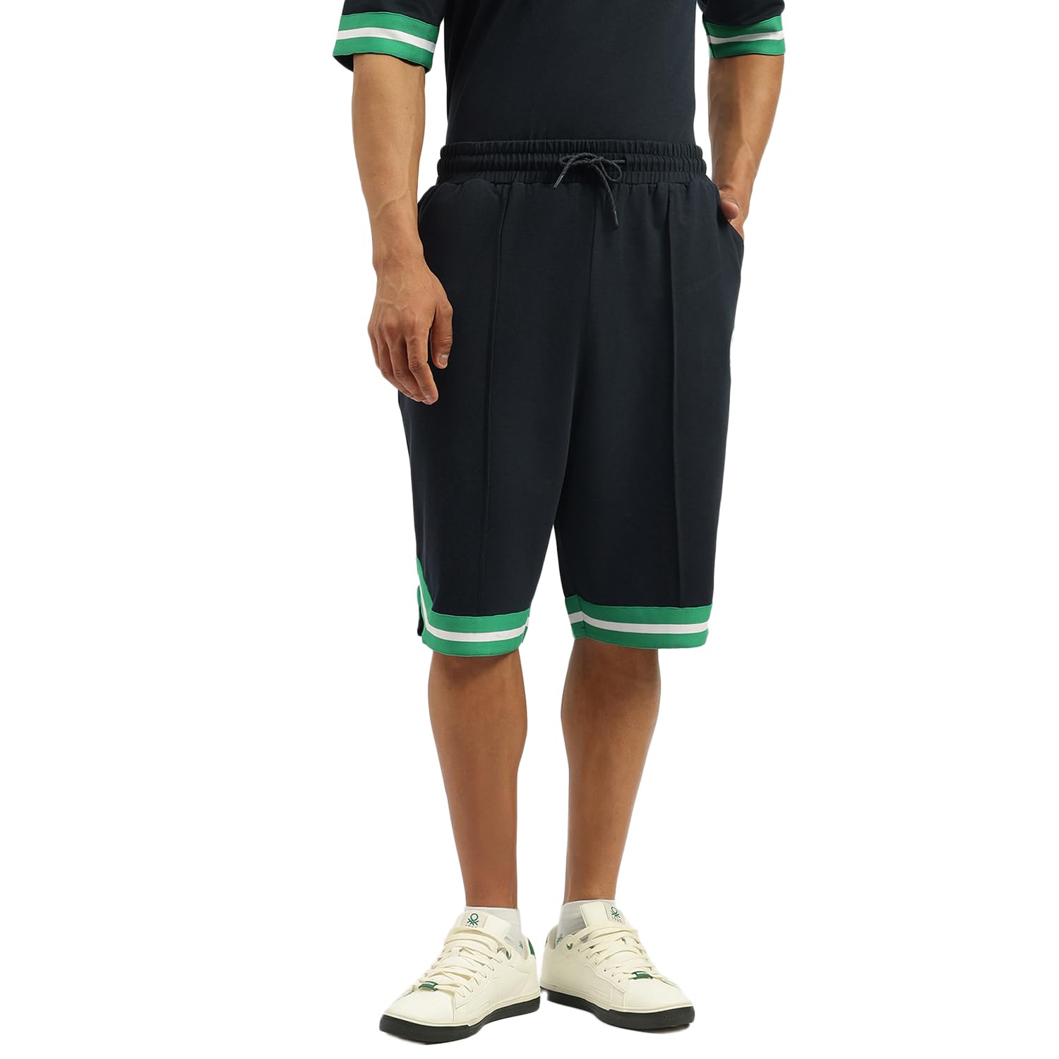 Solid Oversized Fit Shorts