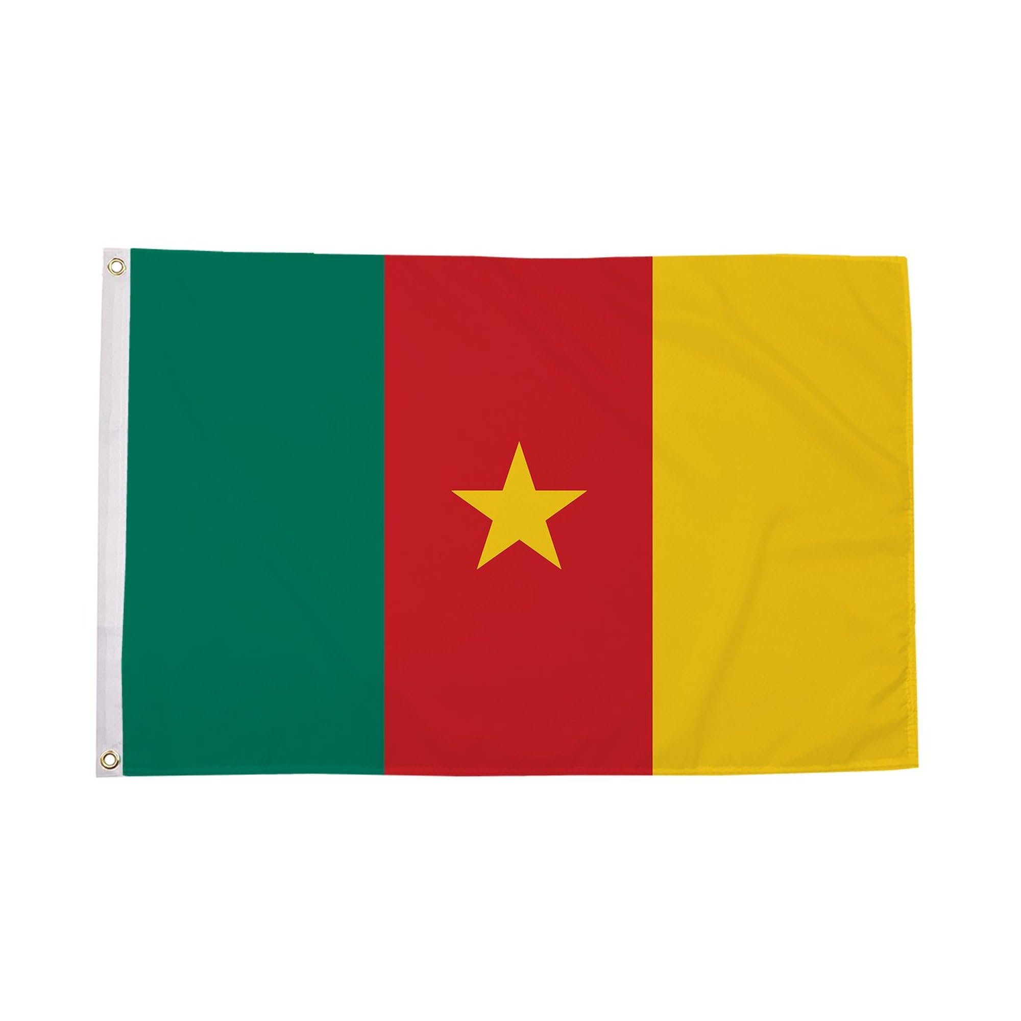Flagtex Cameroon Small Flag 3ft x 2ft (90cm x 60cm) โ image 1