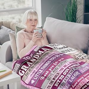   Best-Gift-for-Grandma-Grandma-Gifts-from-Granddaughter-Grandson-Grandma-Birthday-Gift-from-Grandkids-Grandmother-GiftsGrandma-Gift-for-Christmas-Mothers-Day-Grandma-Blanket-Gift-60X-50