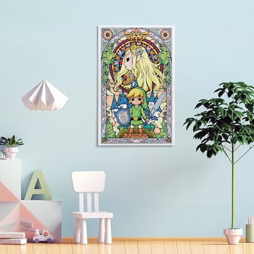 ゼルダの伝説ポスター1 部屋飾り キャンバスウォール 壁の絵 壁掛け ホームアートワーク16x24inch(40x60cm) [4]