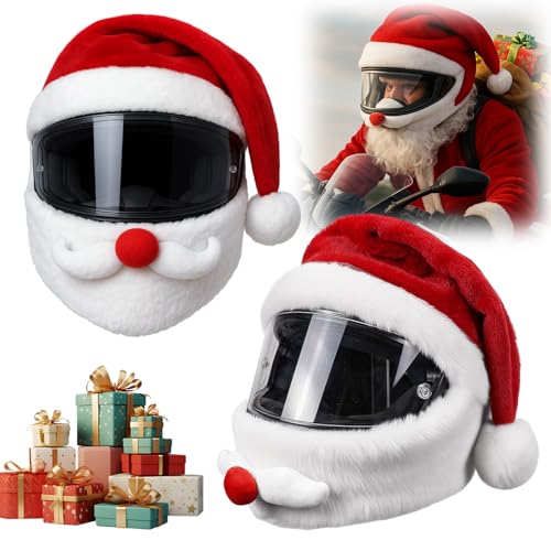 Valicaer Motorradhelm Cover Weihnachten,Lustiger Weihnachtsmann...