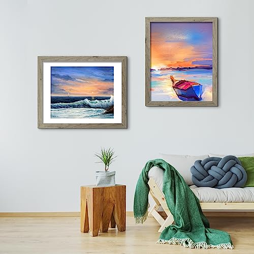Image of LUCKYLIFE 18x24 Frame in Gray, Gallery Frame for Wall Mounting, 2 Pack