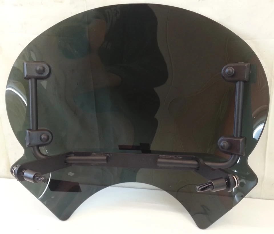 CUPOLINO FUME' SCURO 3MM + ATTACCHI compatibile con DUCATI SCRAMBLER 400-800 (15-19) cod. 28677 MISURE: L.345 X H.330 SPESSORE 3 MM.