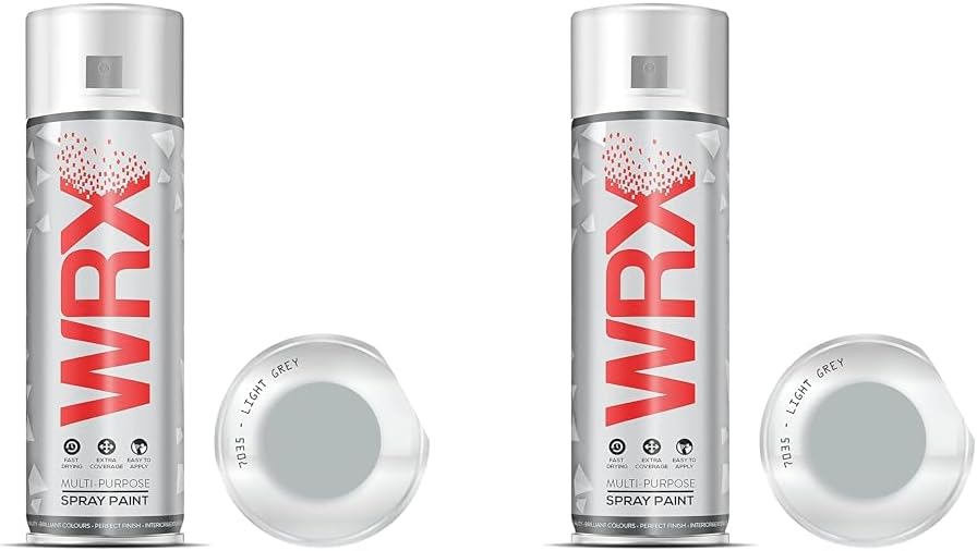 WRX Spray Paint 400 ml Light Grey 7035 RAL 7035 (Pack of 2