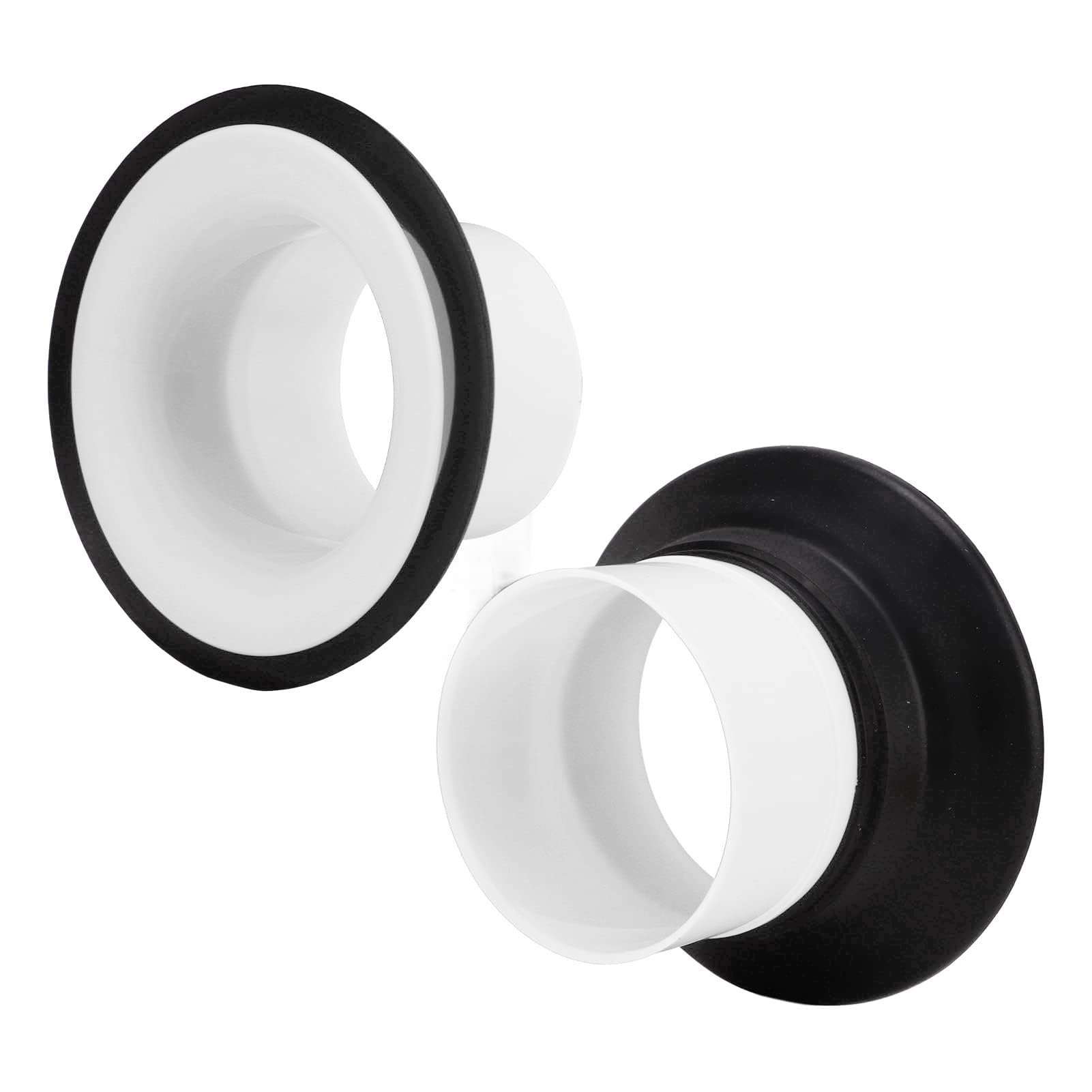 Potenziatore Per Grancassa, Accessori Per Amplificatore di Grancassa in Gomma ABS con Adesivo Protettivo di Apertura Protezione Per Foro Porta Testata Grancassa(Bianco)