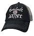 Cocomo Soul Womens Baseball Aunt Hat | Baseball Aunt Cap | Aunt Gift 212 Dark Grey